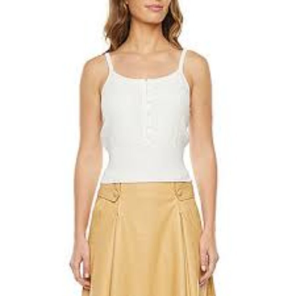 Ryegrass Womens Size XL Button Front Cropped Cami Tank Top​